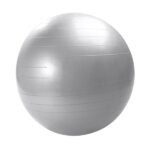 Bola de Pilates Suíça Gym Ball com Bomba de Ar - 85cm Cinza